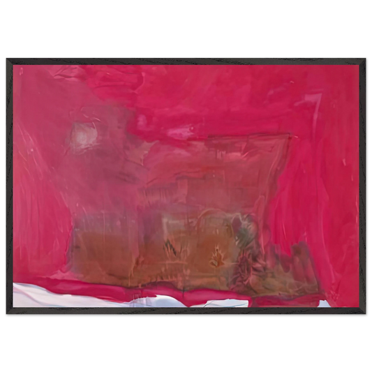 Renaissance 1971- - Helen Frankenthaler 70x100 cm / 28x40 inches Framed Art Print – Black Wooden Frame