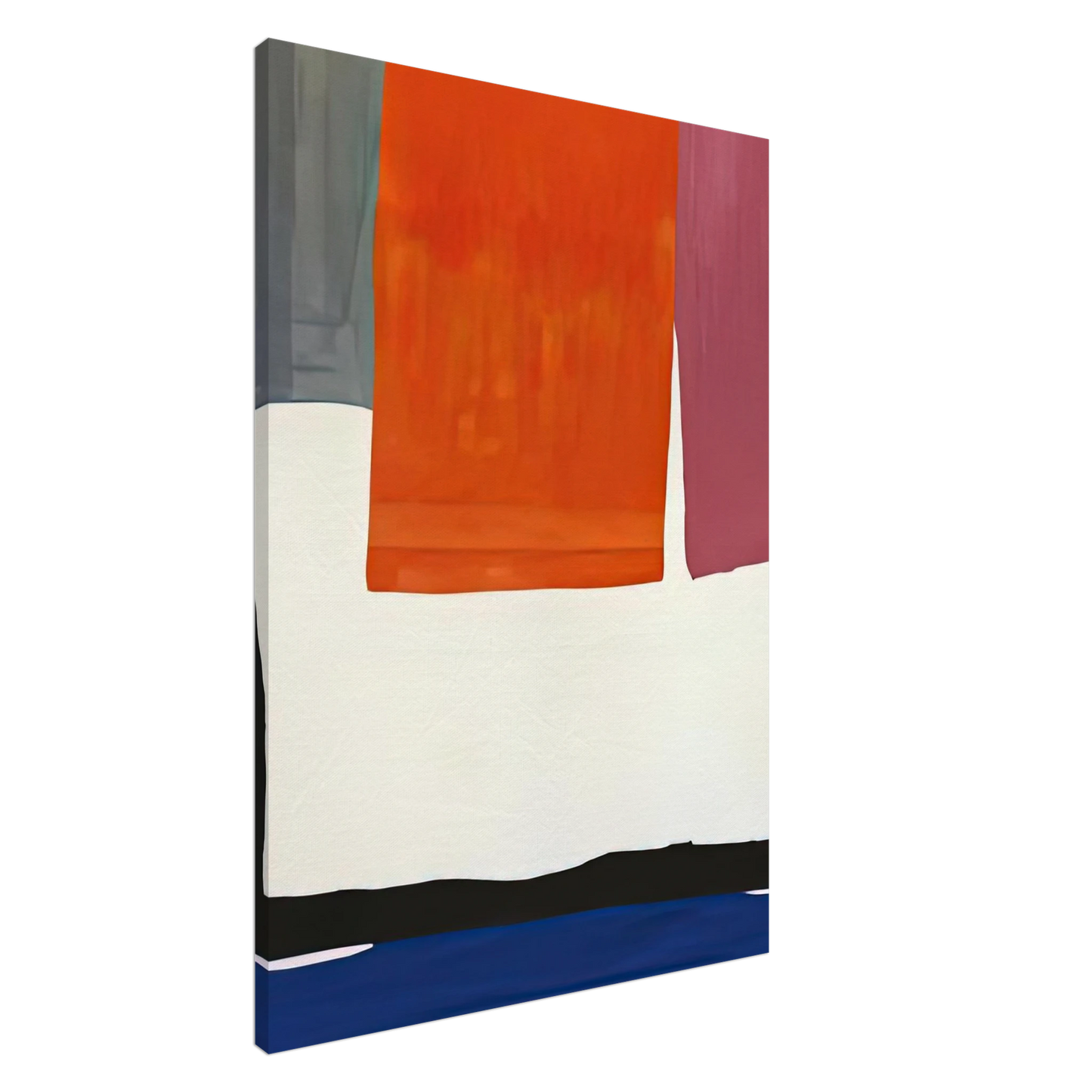 Helen Frankenthaler - The Human Edge, 1967- Wall Art - 60x80 cm / 24x32 inches - Premium Wooden Framed Poster With Fine Art Paper-canvas - White frame