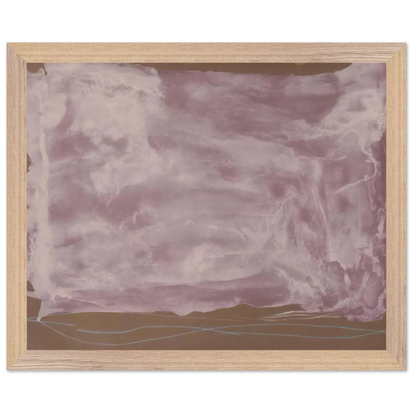 Helen Frankenthaler - Soho Dreams - 1987 Wall art - 50x70 cm / 20x28 Inches - Premium Wooden Framed Poster With Fine Art Paper - Wood frame