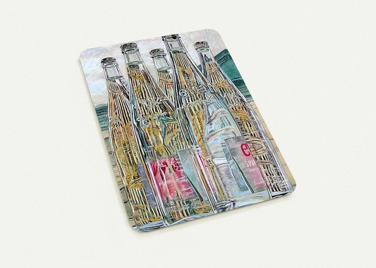 EVIAN BOTTLES 1976 By Janet Fish Pack of 10 Post Cards | Janet Fish Post Cards | A6 (10.5 x 14.8 cm) - 4.1 x 5.8 inches