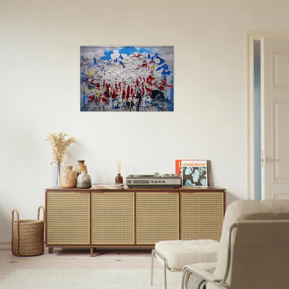 Untitled - 1958 - Robert Goodnough Brushed Aluminum Print - 70x100 cm / 28x40 inches | Robert Goodnough Aluminum Print | Robert Goodnough Prints