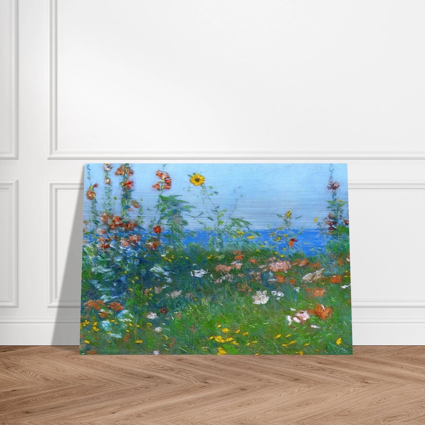Poppies, Isles of Shoals 03 - Childe Hassam Brushed Aluminum Print - 70x100 cm / 28x40 inches | Childe Hassam Aluminum Print | Childe Hassam Prints