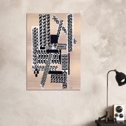 REED PEN COLLAGE 1922 - Hannah Hoch Brushed Aluminum Print - 70x100 cm / 28x40 inches | Hannah Hoch Aluminum Print | Hannah Hoch Prints