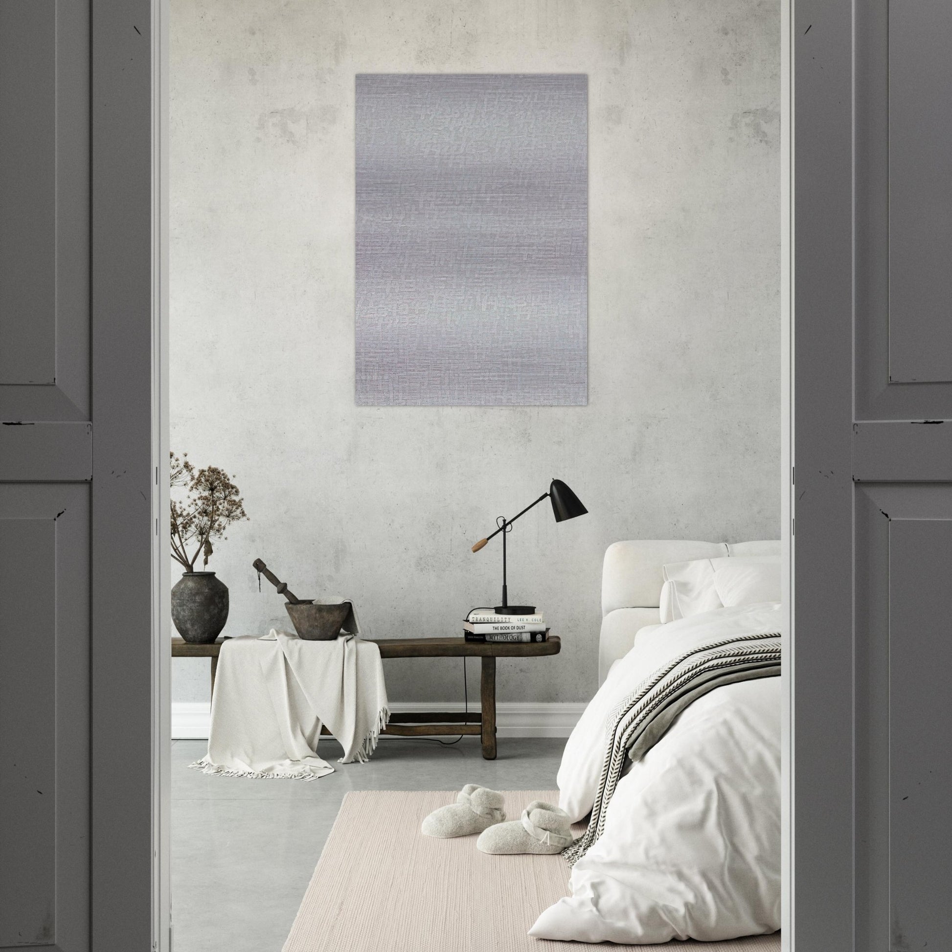 19651 - ∞, Detail 4914800 - 4932016 - Conceptual Art - Roman Opalka Brushed Aluminum Print - 70x100 cm / 28x40 inches | Roman Opalka Aluminum Print | Roman Opalka Prints