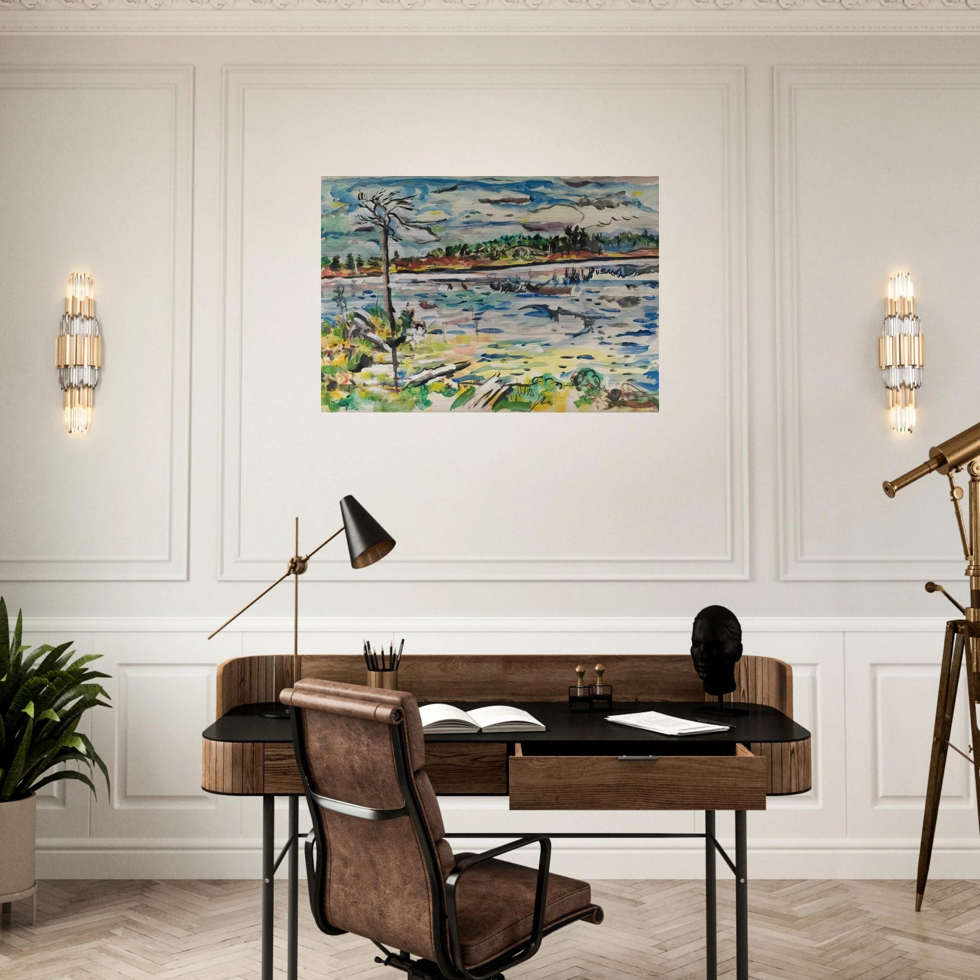 MICHIGAN SUMMER DAYS - Ivan Albright Brushed Aluminum Print - 70x100 cm / 28x40 inches | Ivan Albright Aluminum Print | Ivan Albright Prints