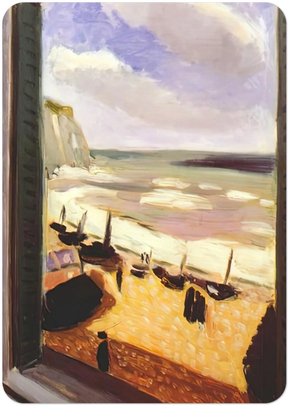 OPEN WINDOW AT ETRETAT 1921 By Henri Matisse Pack of 10 Post Cards | Henri Matisse Post Cards | A6 (10.5 x 14.8 cm) - 4.1 x 5.8 inches