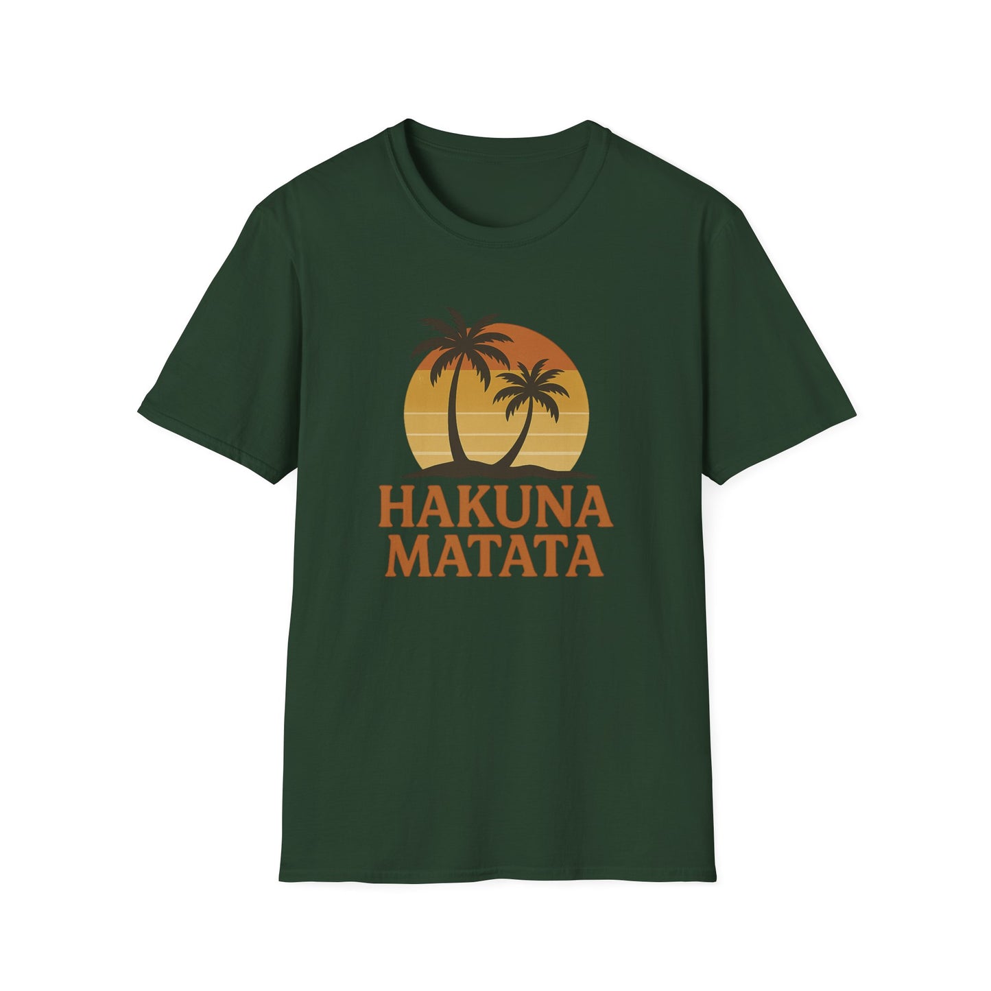 Hakuna Matata Retro Grafisch T-shirt, Geen Zorgen Positieve Vibe Shirt, Vintage 90s Geïnspireerde T-shirt, Feel Good Quote Top, Unisex Cadeau