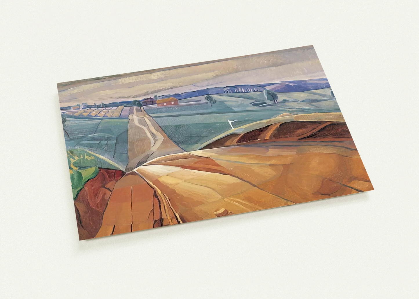 Landscape at Pentecost - 1929 By Grace Cossington Smith Pack of 10 Post Cards | Grace Cossington Smith Post Cards | A6 (10.5 x 14.8 cm) - 4.1 x 5.8 inches
