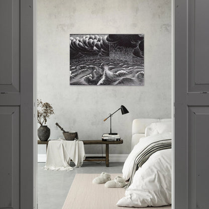 THE 2ND DAY OF THE CREATION - MC Escher Brushed Aluminum Print - 70x100 cm / 28x40 inches | MC Escher Aluminum Print | MC Escher Prints