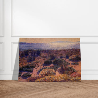 Plage de la Vignassa - Henri-Edmond Cross Brushed Aluminum Print - 70x100 cm / 28x40 inches | Henri-Edmond Cross Aluminum Print | Henri-Edmond Cross Prints
