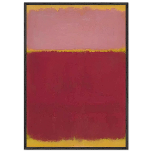 Untitled No 17 - 1961 - Mark Rothko 70x100 cm / 28x40 inches Framed Art Print – Black Wooden Frame