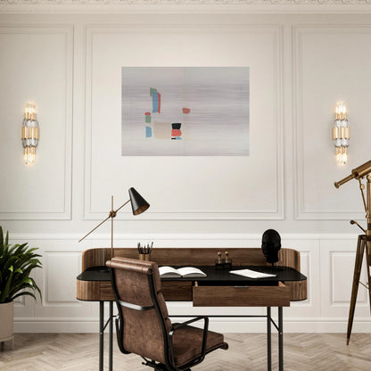 Abstract Composition - Lyrical Abstraction - Nicolas de Stael Brushed Aluminum Print - 70x100 cm / 28x40 inches | Nicolas de Stael Aluminum Print | Nicolas de Stael Prints