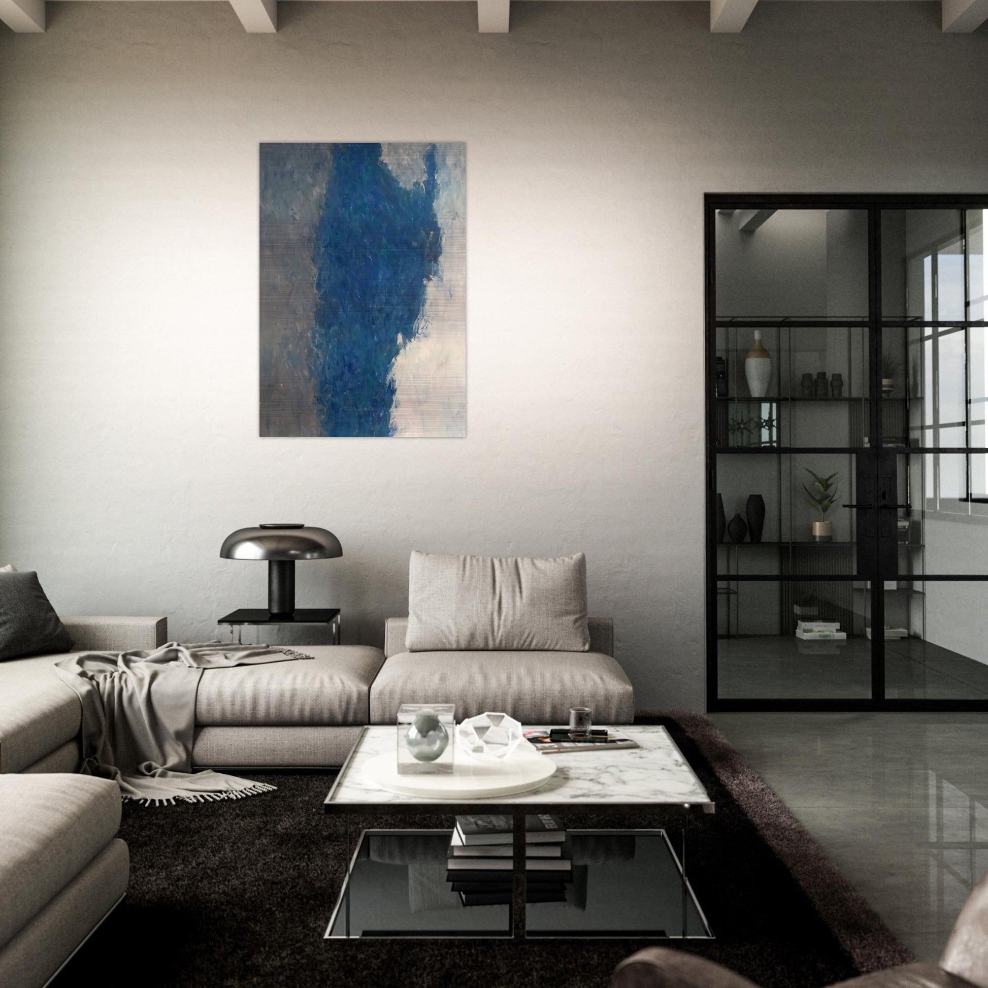 Delphic Shibboleth - 1959 - Theodoros Stamos Brushed Aluminum Print - 70x100 cm / 28x40 inches | Theodoros Stamos Aluminum Print | Theodoros Stamos Prints