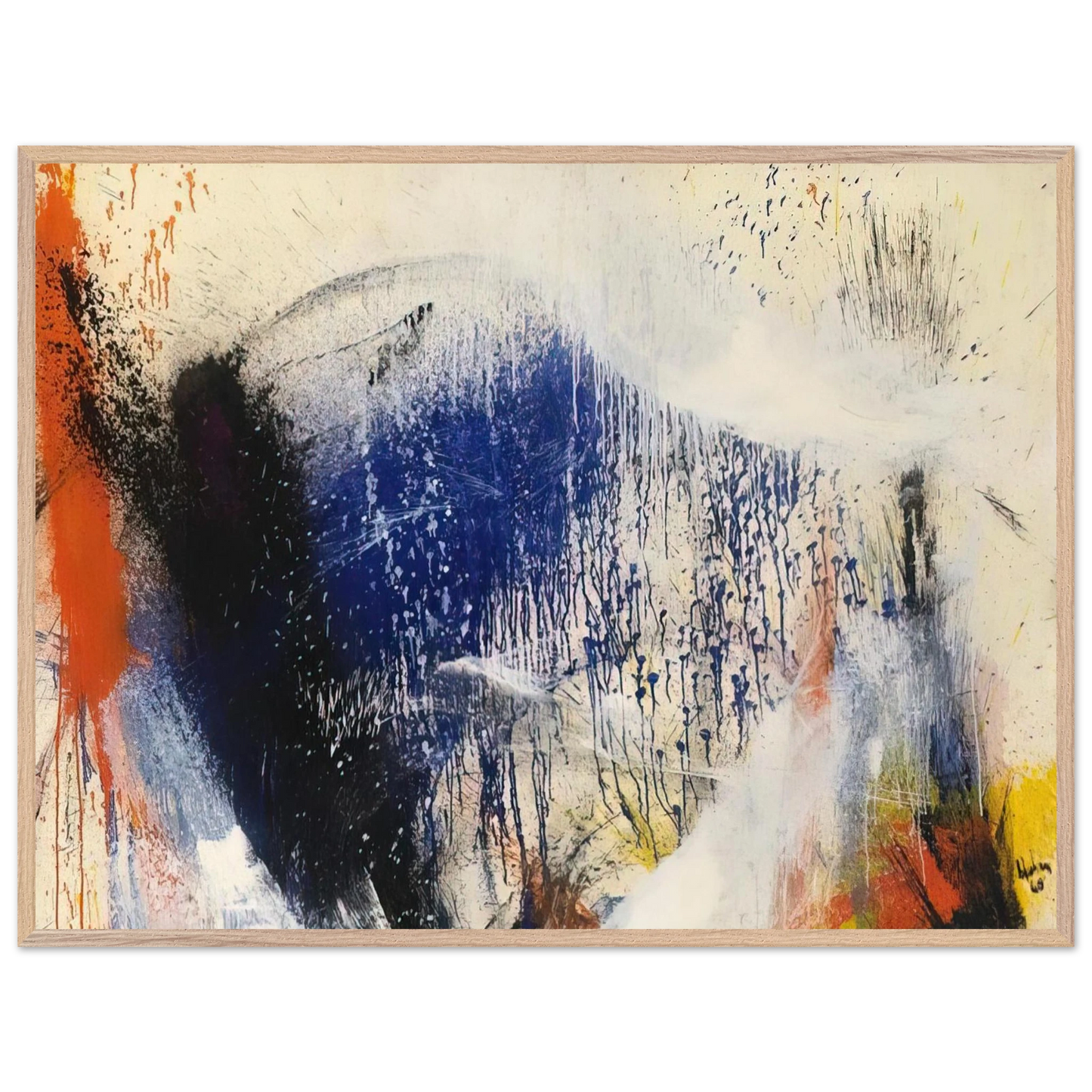 Helen Frankenthaler - Untitled - 1960 Wall art - 15x20 cm / 6x8 inches - Fine Art Poster-canvas - -