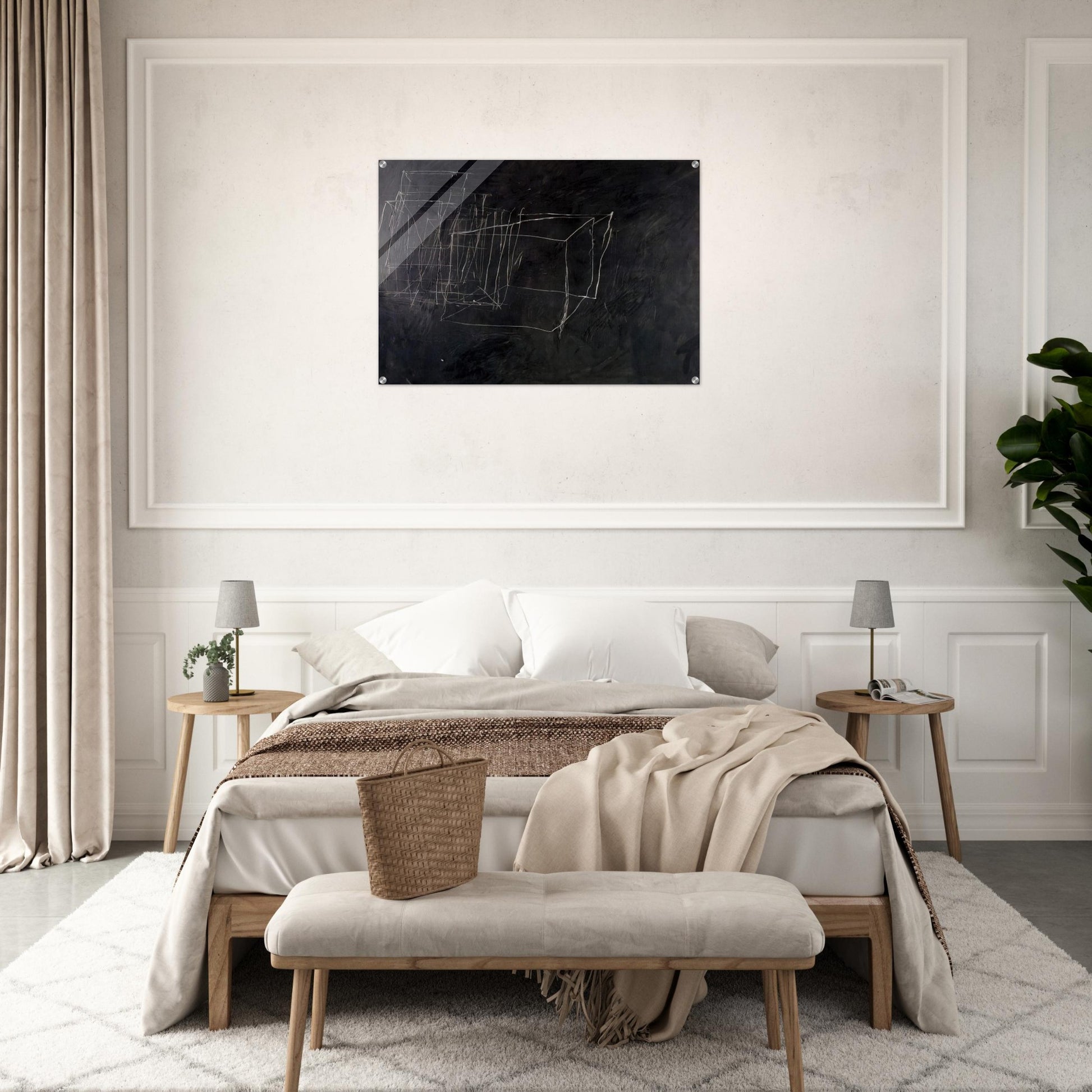 Night Watch - Cy Twombly Acrylic Print - 70x100 cm / 28x40″ inches