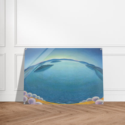 Lago-alba - 1942 - Gerardo Dottori Acrylic Print - 70x100 cm / 28x40″ inches