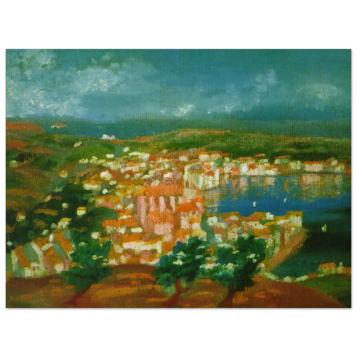 Salvador Dali - LANDSCAPE NEAR CADAQUES 1921 1  75x100 cm / 30x40inches Fine Art Poster