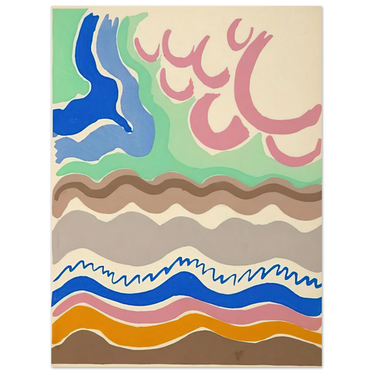 Sonia Delaunay - COMPOSITIONS COLORS IDEAS 14  75x100 cm / 30x40inches Fine Art Poster