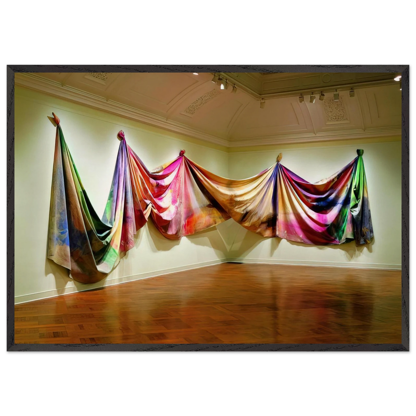 Light Depth - Sam Gilliam 70x100 cm / 28x40 inches Framed Art Print – Black Wooden Frame