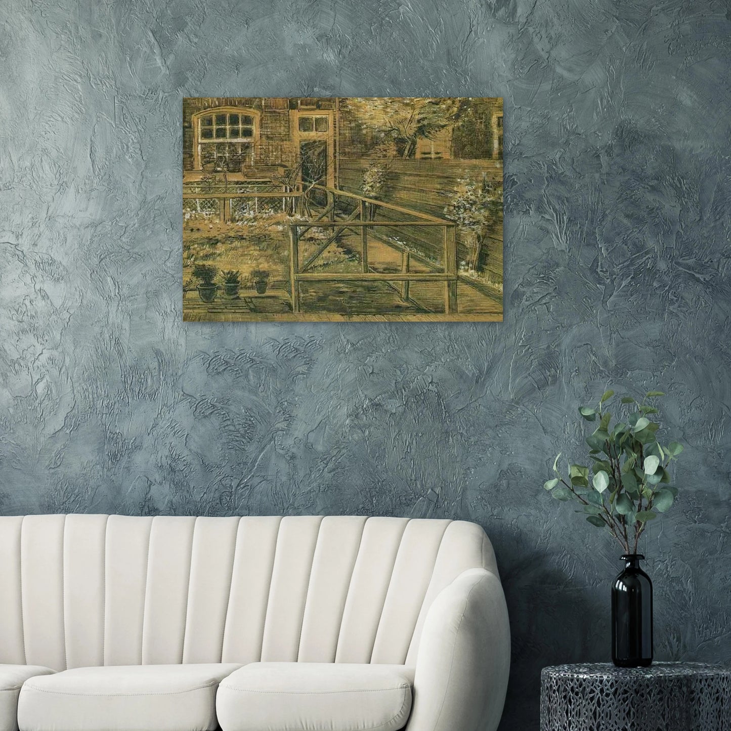 Sien's Mother's House, Closer View - Vincent van Gogh Brushed Aluminum Print - 70x100 cm / 28x40 inches | Vincent van Gogh Aluminum Print | Vincent van Gogh Prints