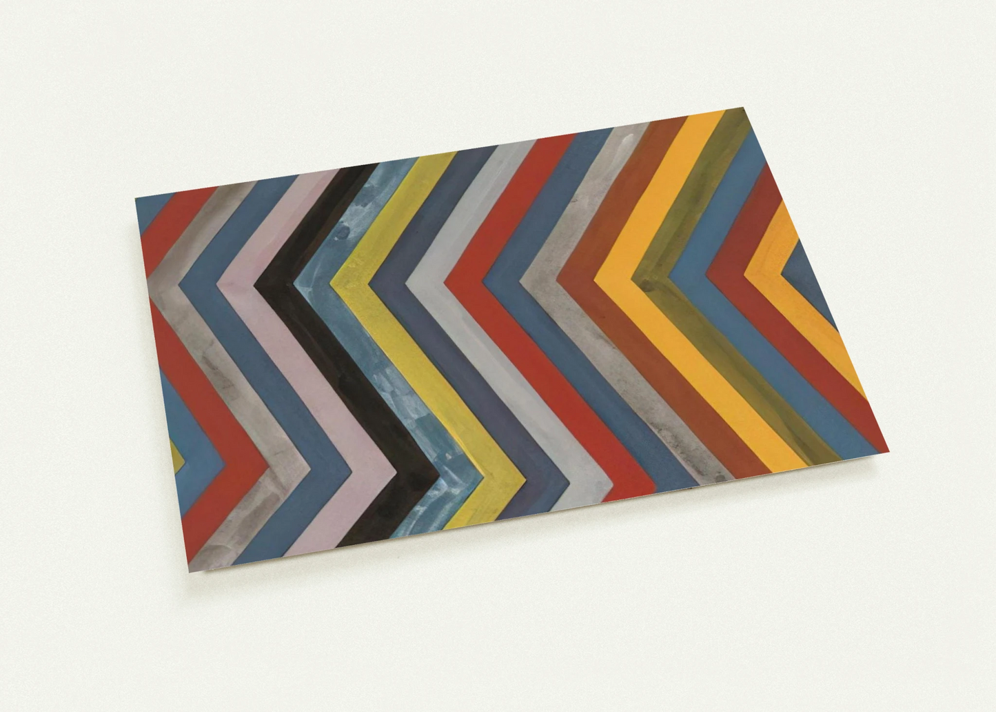 Irregular Bands with Colors Superimposed By Sol LeWitt Pack of 10 Post Cards | Sol LeWitt Post Cards | A6 (10.5 x 14.8 cm) - 4.1 x 5.8 inches