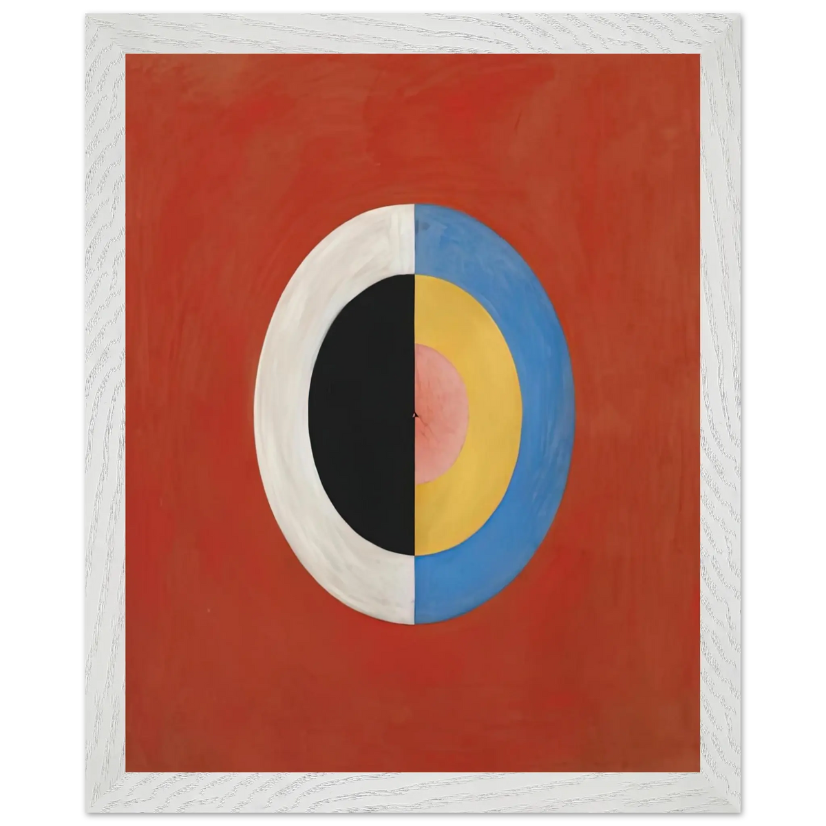 Hilma af Klint - THE SWAN NO 17 1915 0 Wall art - A1 (59.4 x 84.1  cm) - Premium Wooden Framed Poster With Fine Art Paper - Wood frame