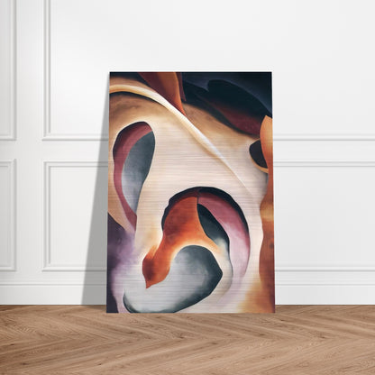 Leaf Motif 2 - Georgia O'Keeffe Brushed Aluminum Print - 70x100 cm / 28x40 inches | Georgia O'Keeffe Aluminum Print | Georgia O'Keeffe Prints
