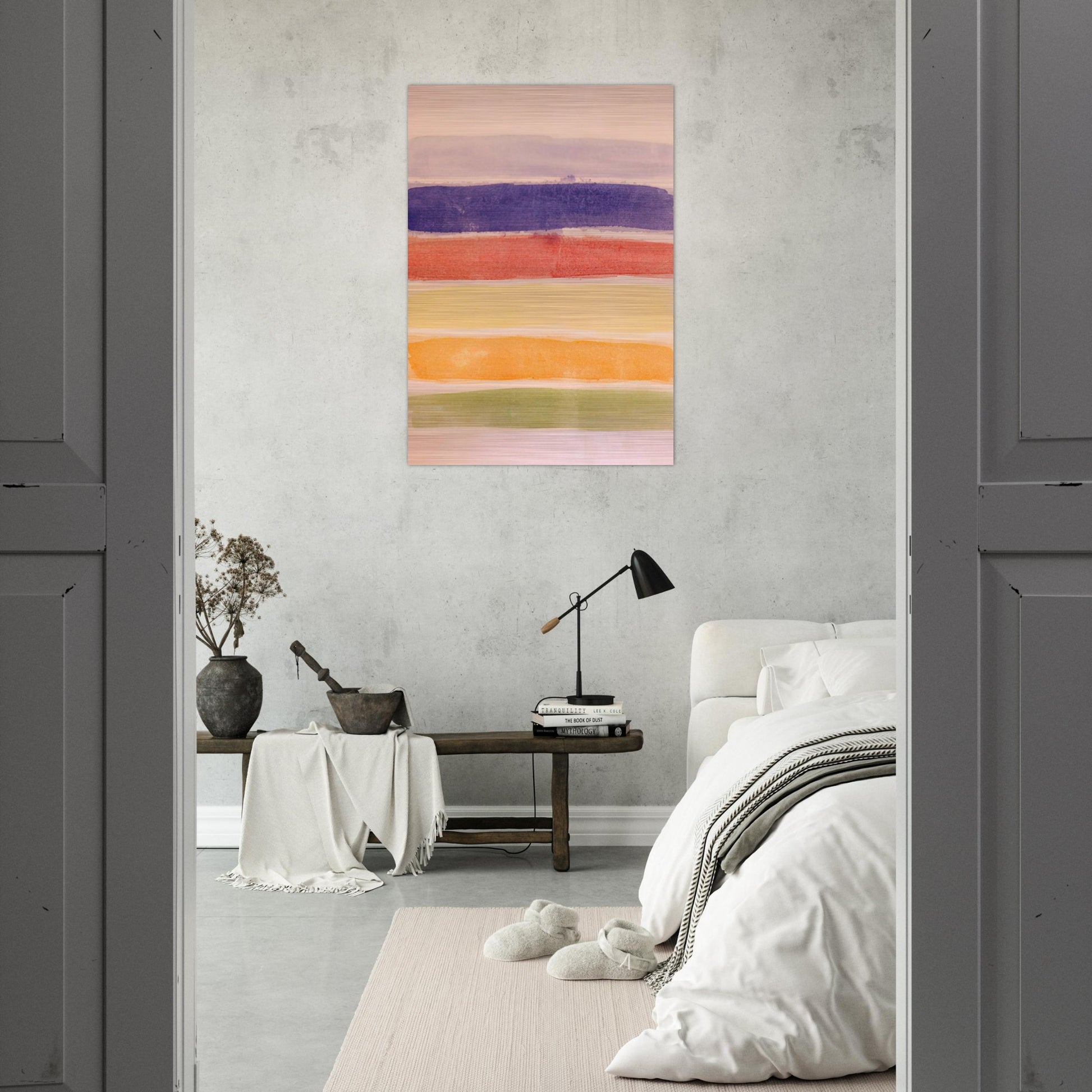 Meadow - 1981 - Ronnie Landfield Brushed Aluminum Print - 70x100 cm / 28x40 inches | Ronnie Landfield Aluminum Print | Ronnie Landfield Prints