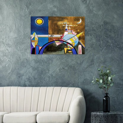 PICTURE XVI THE GREAT GATE OF KIEV STAGE SET FOR MUSSORGSKY S PICTURES AT AN EXHIBITION IN 1928 - Wassily Kandinsky Brushed Aluminum Print - 70x100 cm / 28x40 inches | Wassily Kandinsky Aluminum Print | Wassily Kandinsky Prints