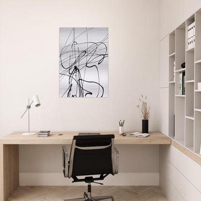 Untitled T1989-A3 - 1989 - Hans Hartung Brushed Aluminum Print - 70x100 cm / 28x40 inches | Hans Hartung Aluminum Print | Hans Hartung Prints