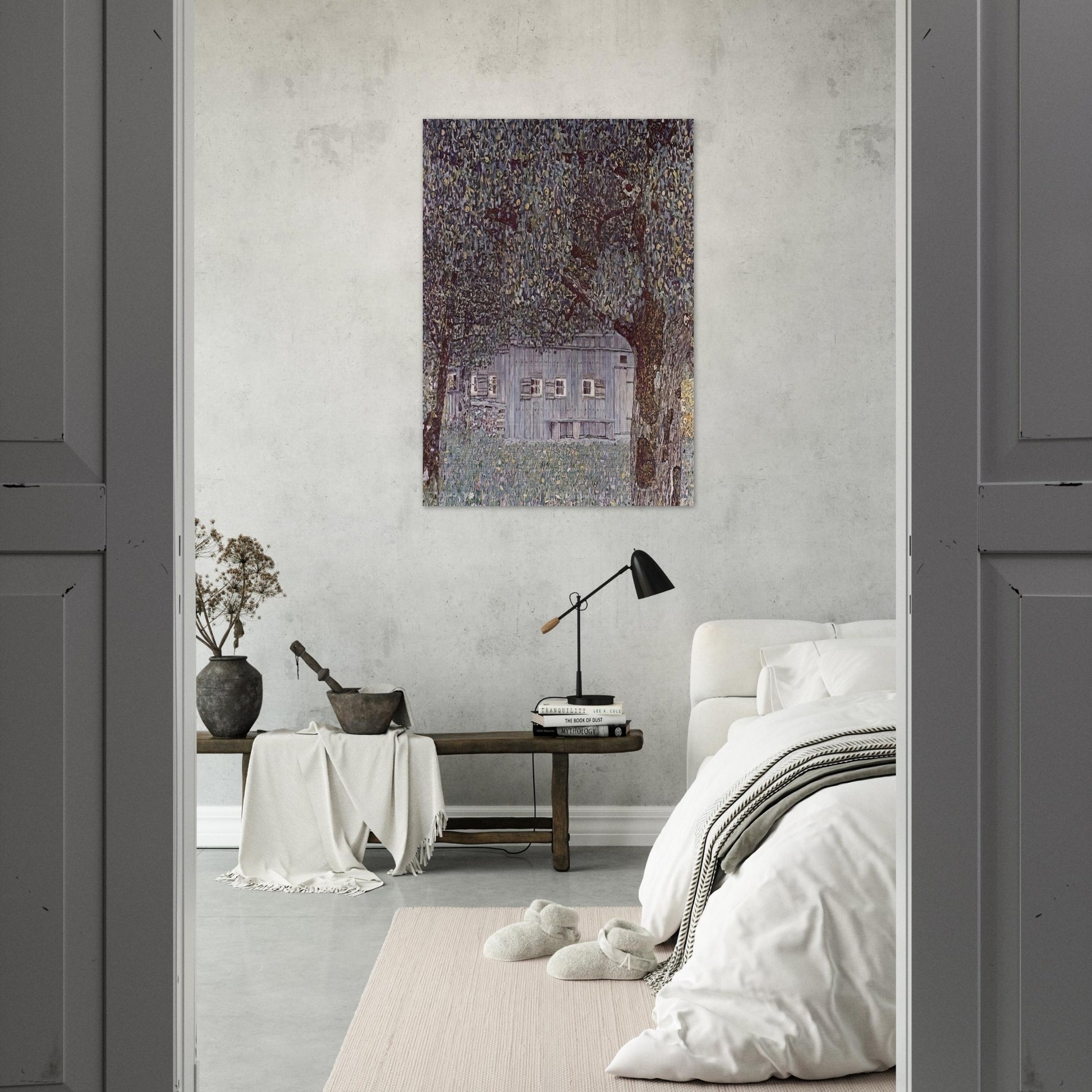 FARMHOUSE IN UPPER AUSTRIA 1912 - Gustav Klimt Brushed Aluminum Print - 70x100 cm / 28x40 inches | Gustav Klimt Aluminum Print | Gustav Klimt Prints