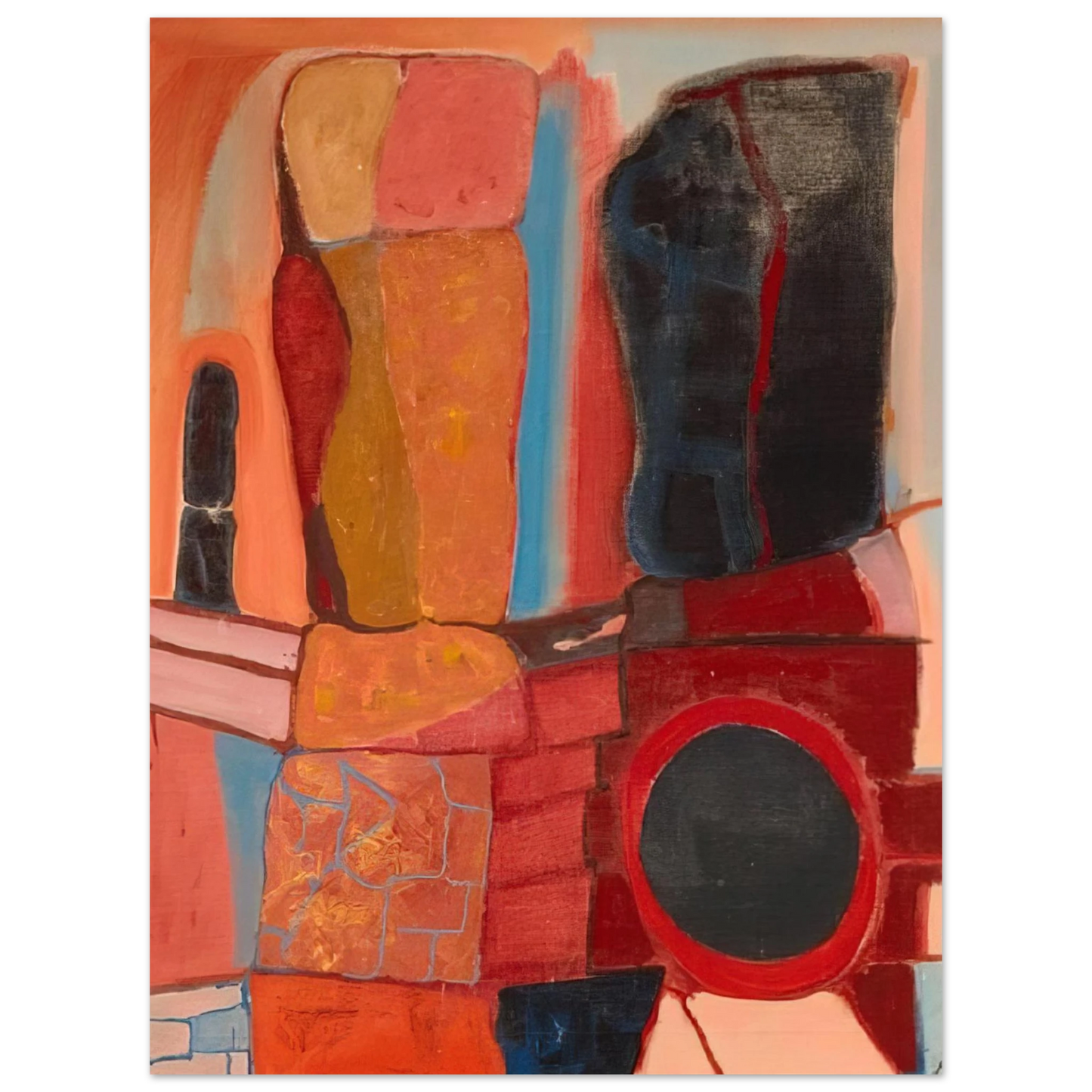 John Ferren - Rock Totems - 1948  75x100 cm / 30x40inches Fine Art Poster