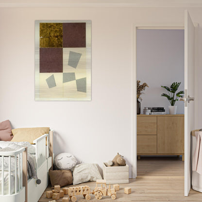 Geometric Collage - Jean Arp Brushed Aluminum Print - 70x100 cm / 28x40 inches | Jean Arp Aluminum Print | Jean Arp Prints