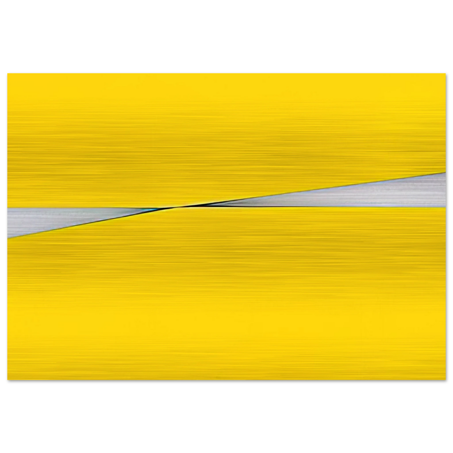 Amarillo - 1971 - Carmen Herrera Brushed Aluminum Print - 70x100 cm / 28x40 inches | Carmen Herrera Aluminum Print | Carmen Herrera Prints