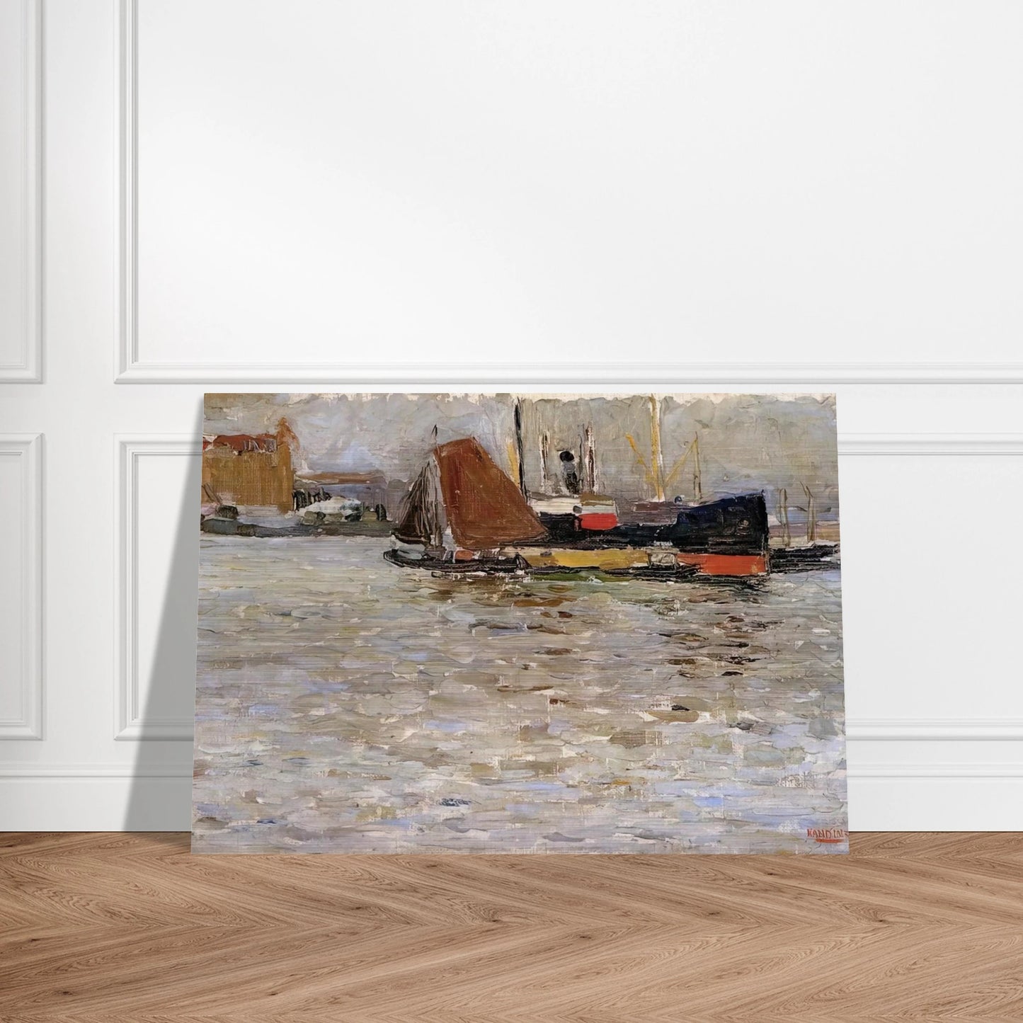 ROTTERDAM SUN 1906 - Wassily Kandinsky Brushed Aluminum Print - 70x100 cm / 28x40 inches | Wassily Kandinsky Aluminum Print | Wassily Kandinsky Prints