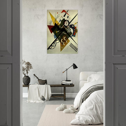 ON WHITE II 1923 - Wassily Kandinsky Brushed Aluminum Print - 70x100 cm / 28x40 inches | Wassily Kandinsky Aluminum Print | Wassily Kandinsky Prints