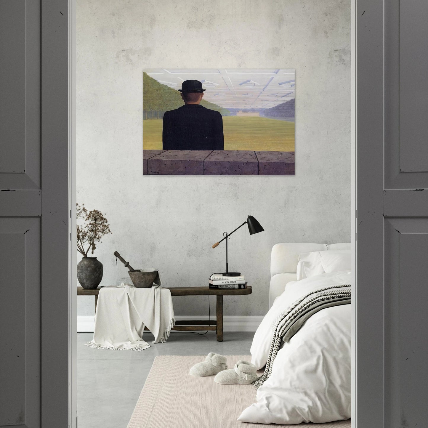 THE GREAT CENTURY 1954 - Rene Magritte Brushed Aluminum Print - 70x100 cm / 28x40 inches | Rene Magritte Aluminum Print | Rene Magritte Prints