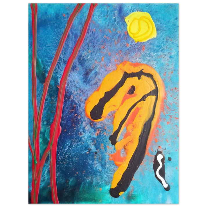 John Hoyland - Sky Ritual - 2002  75x100 cm / 30x40inches Fine Art Poster