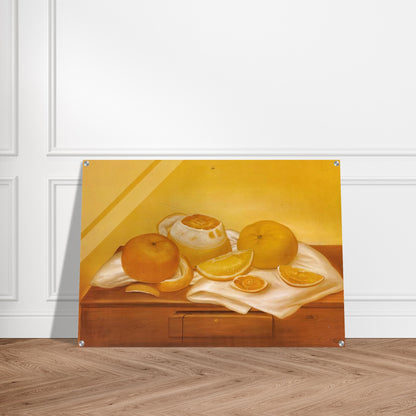 ORANGES - Fernando Botero Acrylic Print - 70x100 cm / 28x40″ inches