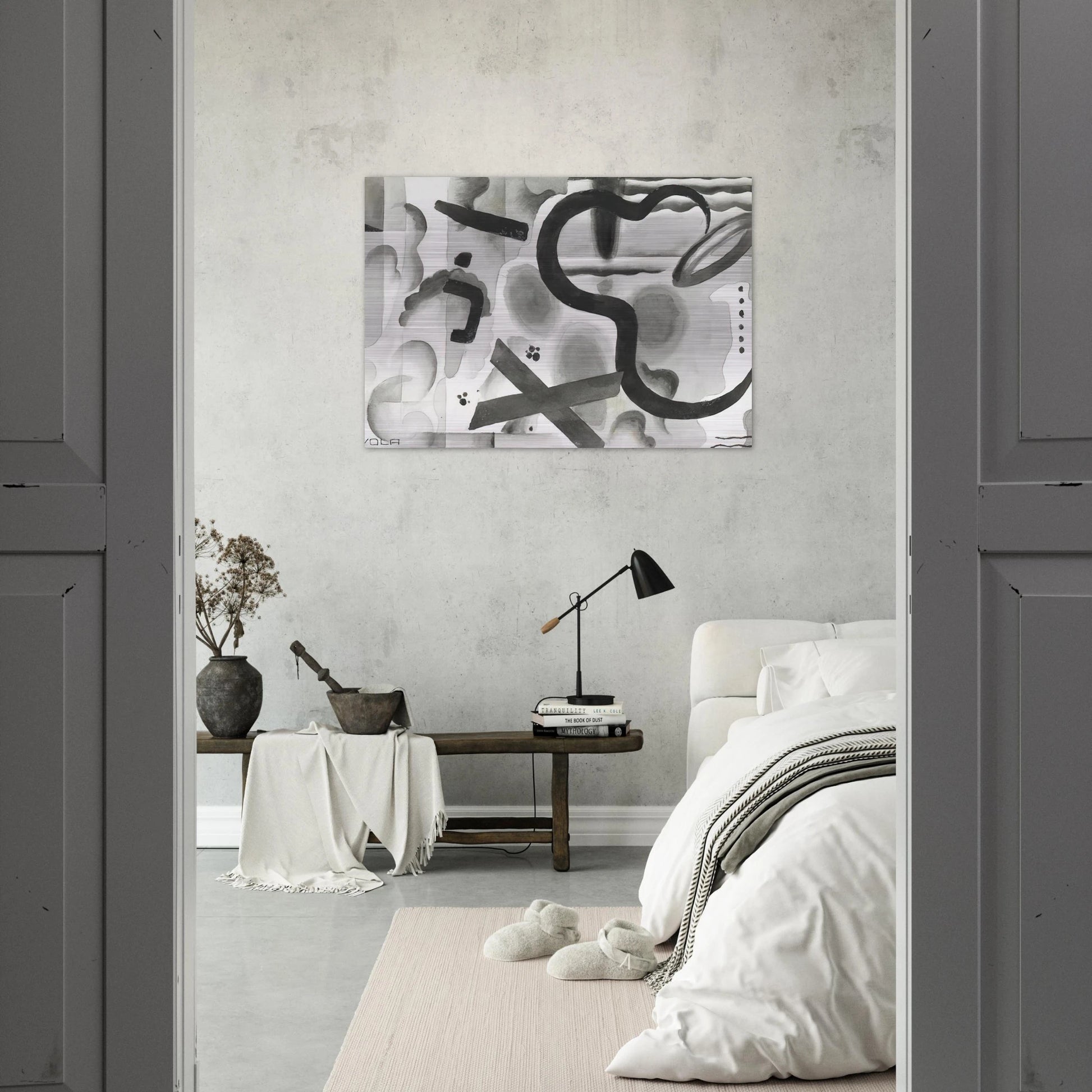 Untitled - Dada - Julius Evola Brushed Aluminum Print - 70x100 cm / 28x40 inches | Julius Evola Aluminum Print | Julius Evola Prints