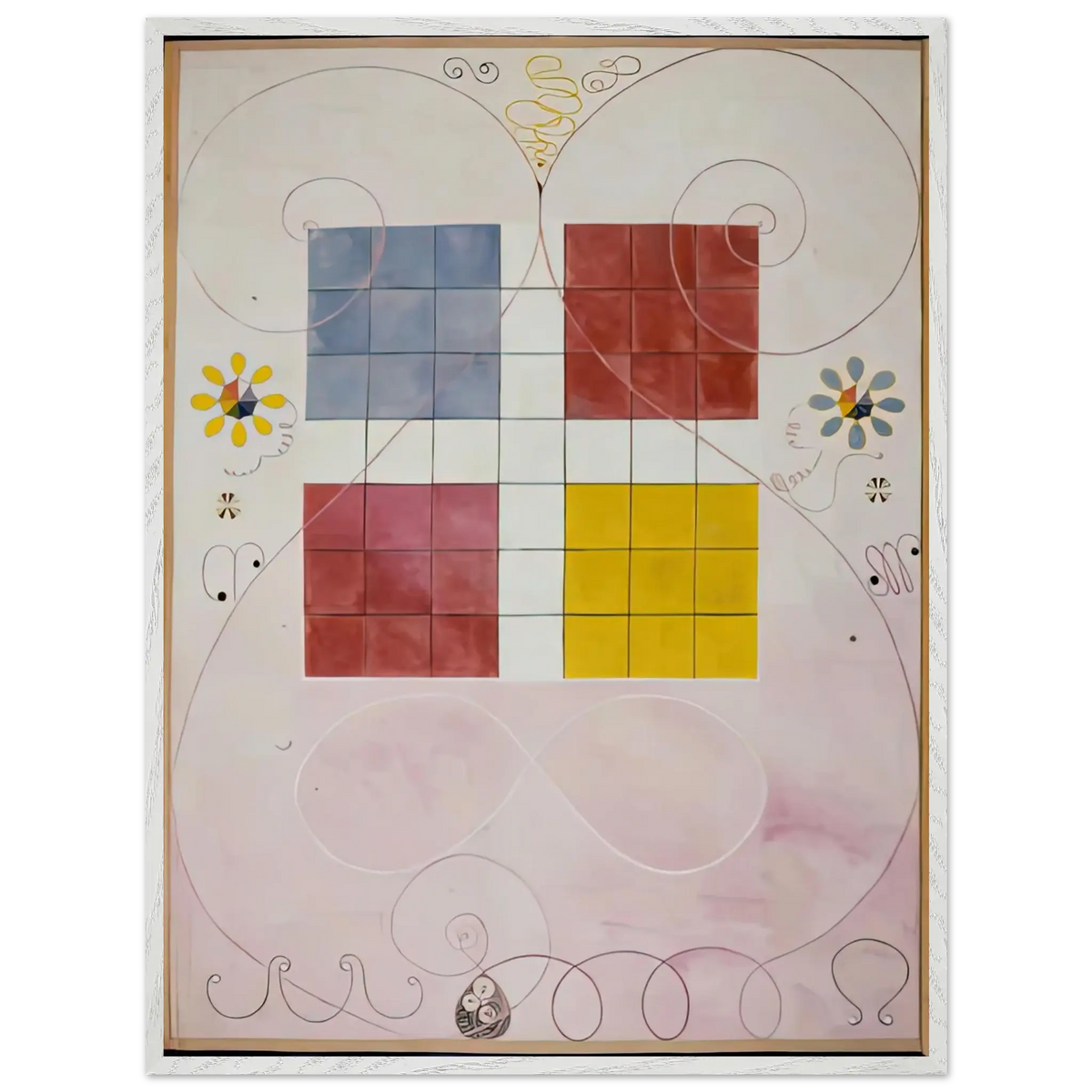 Hilma af Klint - DE TIO ST RSTA N 10 ALDERDOMEN 1907 Wall art - 27x35 cm / 11x14 Inches - Fine Art Poster - -