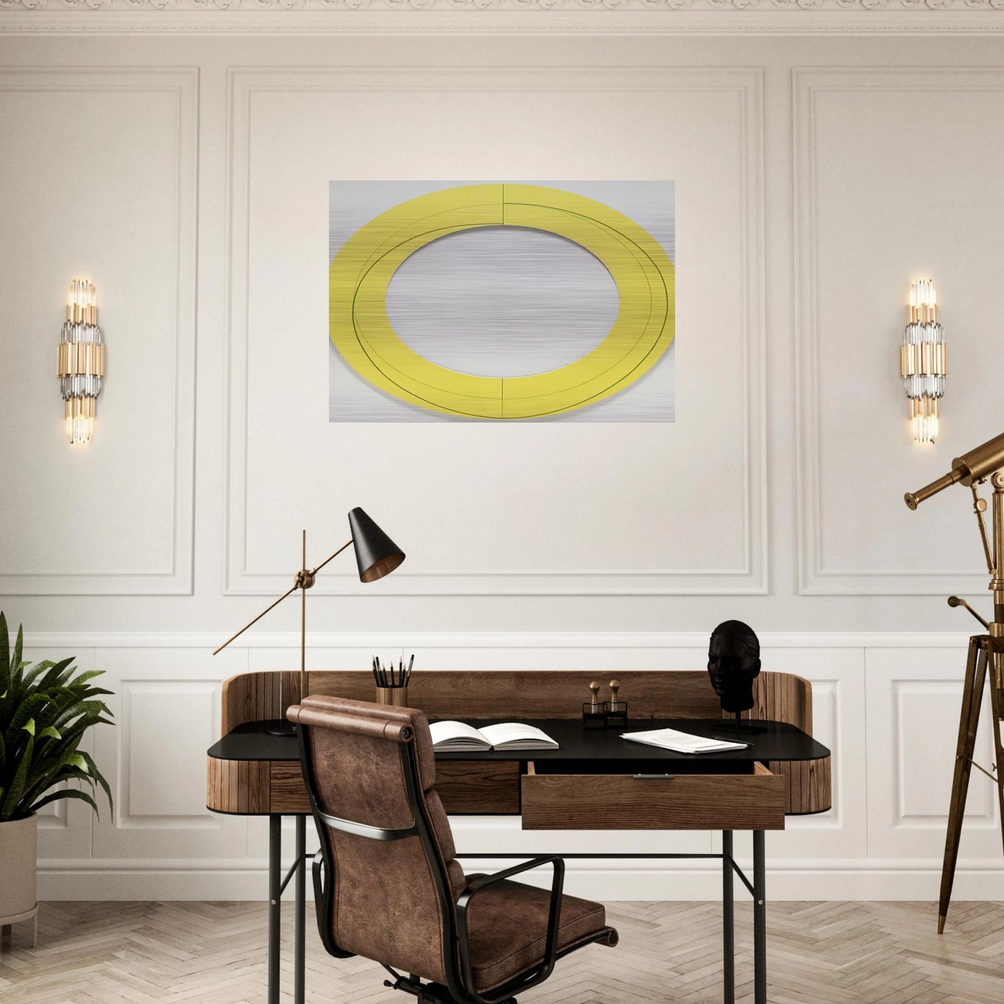 RING IMAGE M 2010 - Robert Mangold Brushed Aluminum Print - 70x100 cm / 28x40 inches | Robert Mangold Aluminum Print | Robert Mangold Prints