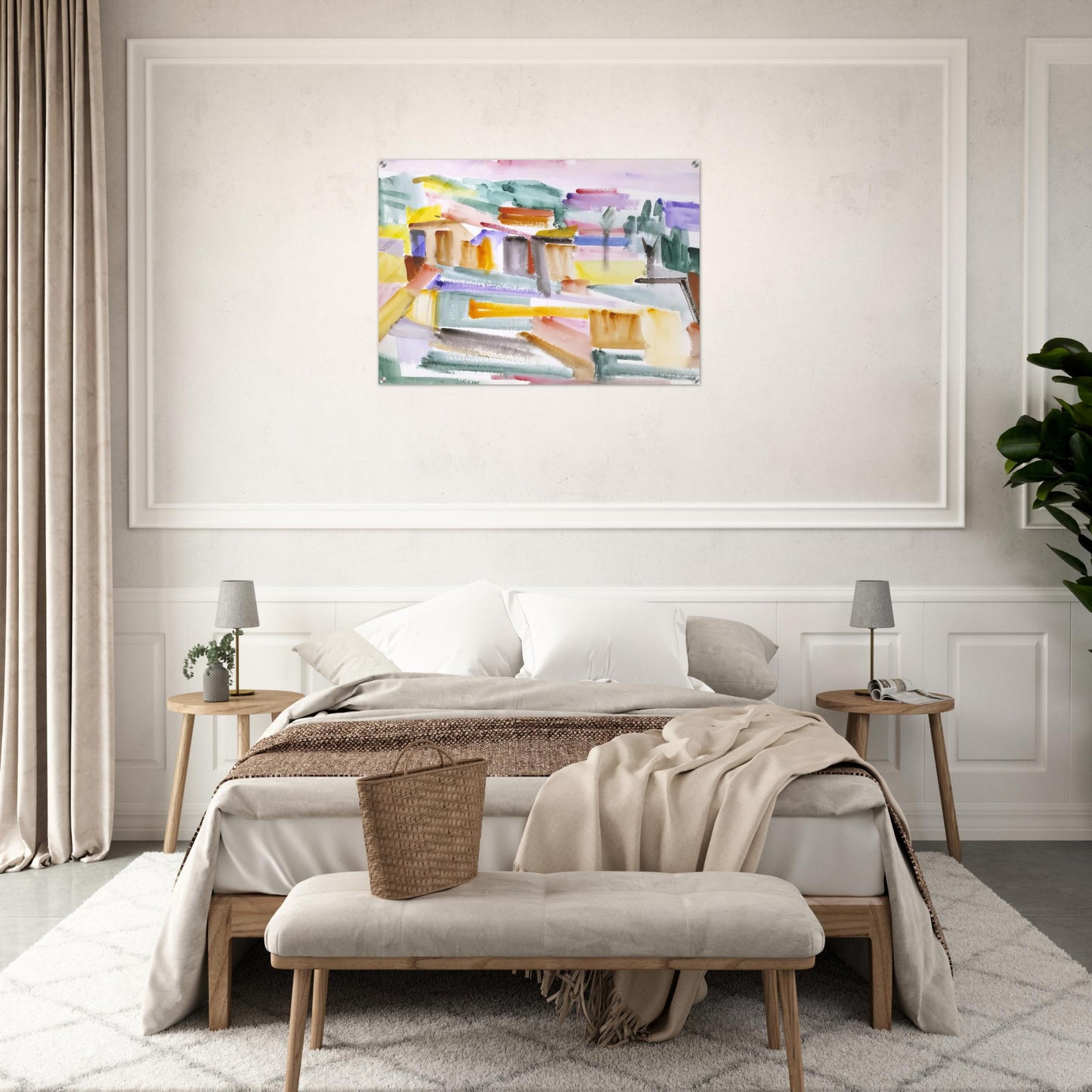 Country Scene - 1938 - Giorgio Cavallon Acrylic Print - 70x100 cm / 28x40″ inches