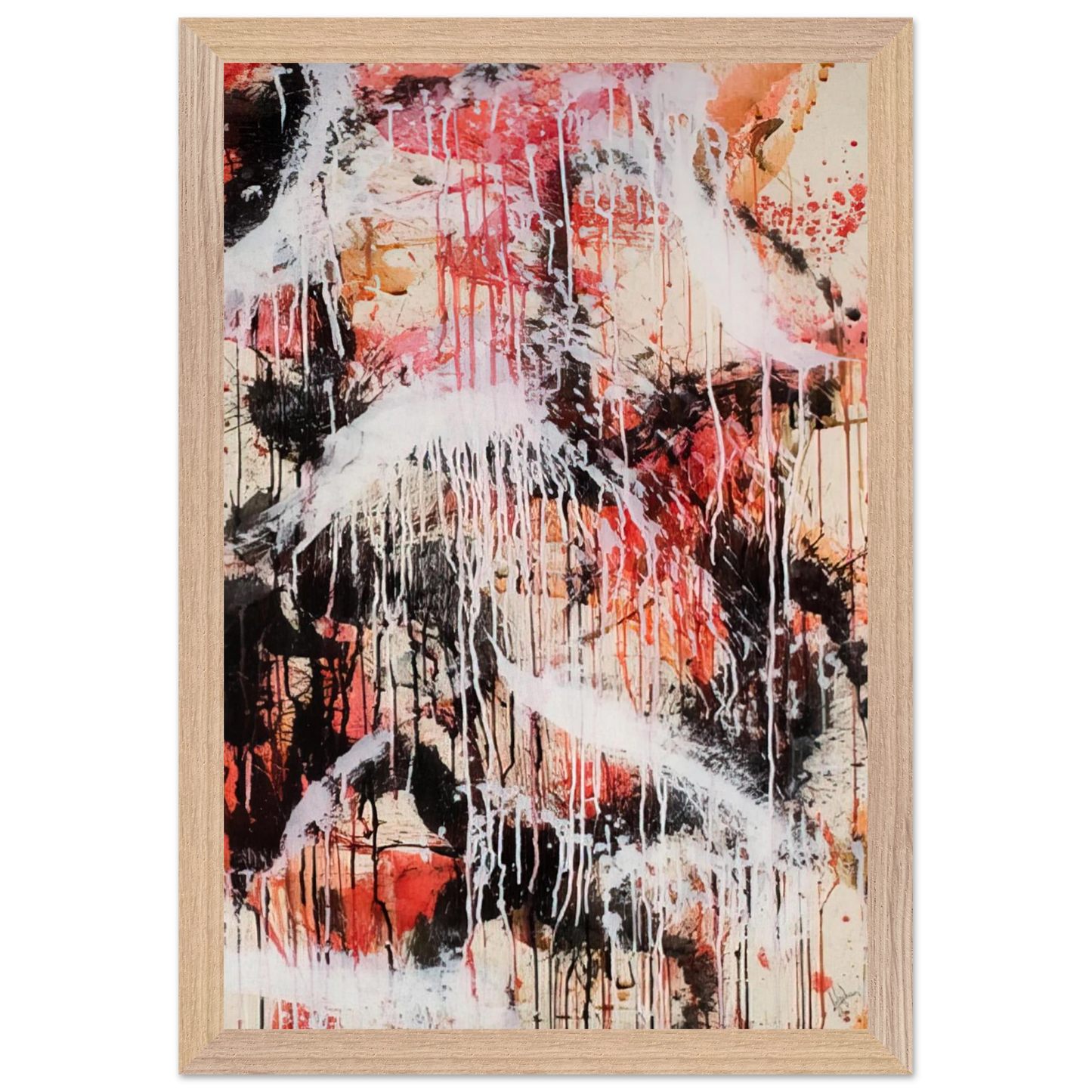 Mark Rothko - Untitled - 1959 Wall Art - 60x80 cm / 24x32 inches - Premium Wooden Framed Poster With Fine Art Paper - White frame