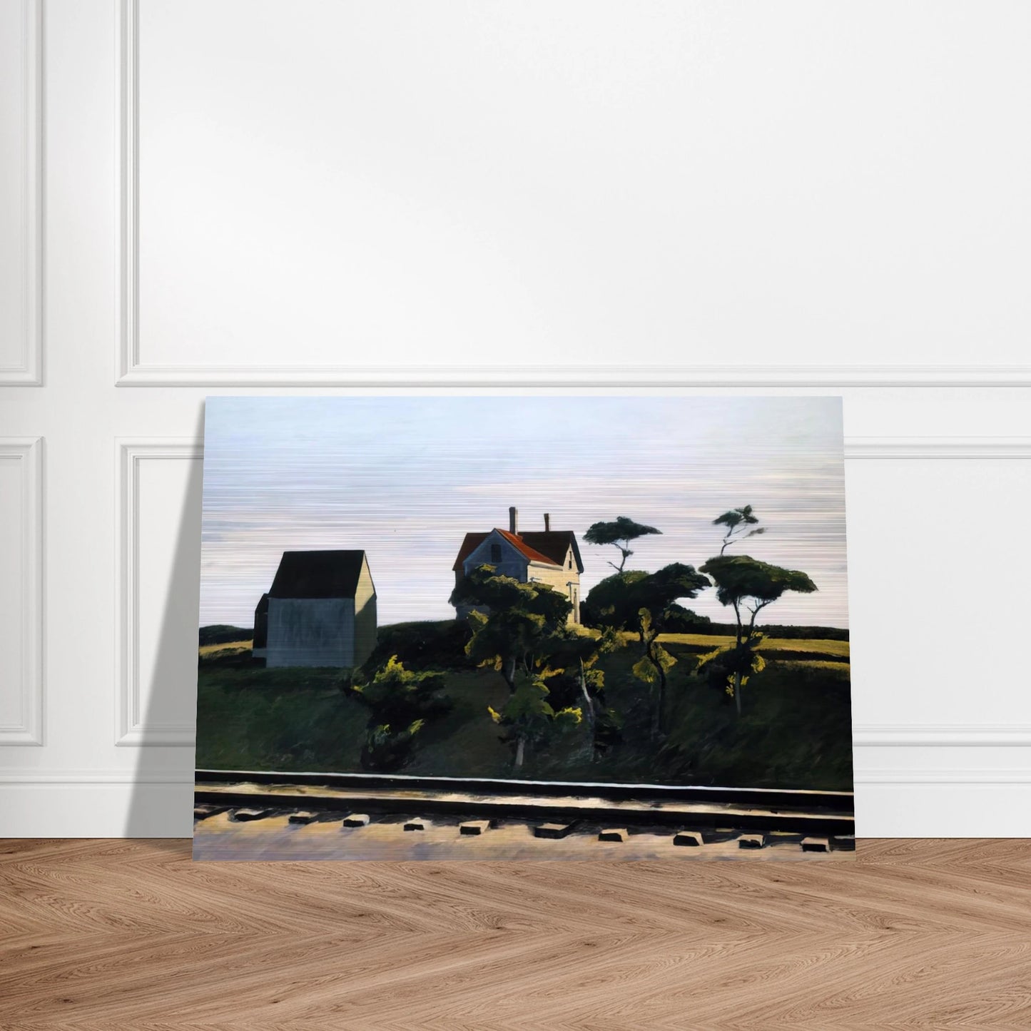 New York, New Haven and Hartford - Edward Hopper Brushed Aluminum Print - 70x100 cm / 28x40 inches | Edward Hopper Aluminum Print | Edward Hopper Prints
