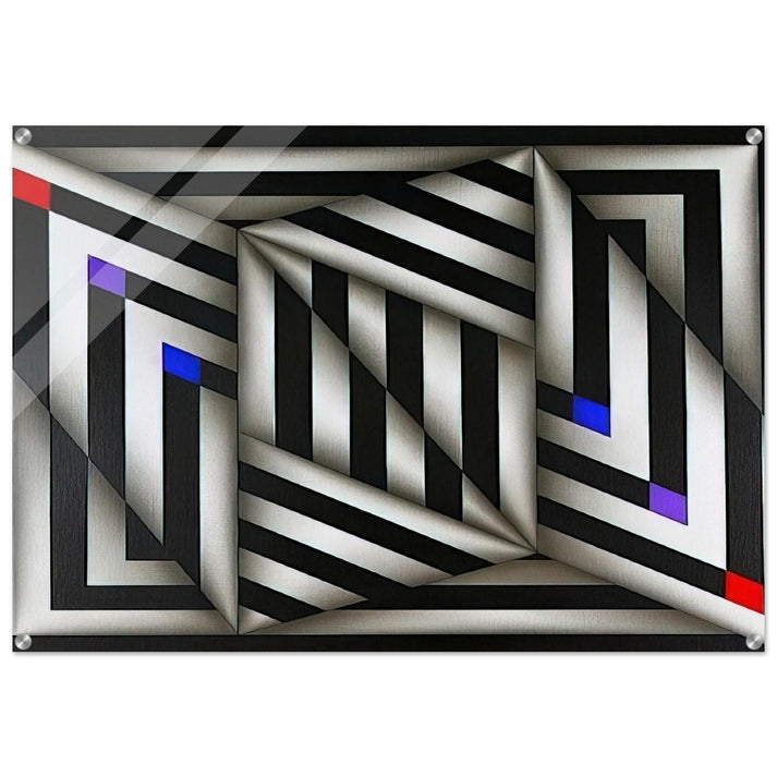 Saratoy III - 1980 - Omar Rayo Acrylic Print - 70x100 cm / 28x40″ inches | Omar Rayo Wall Art | Omar Rayo Prints