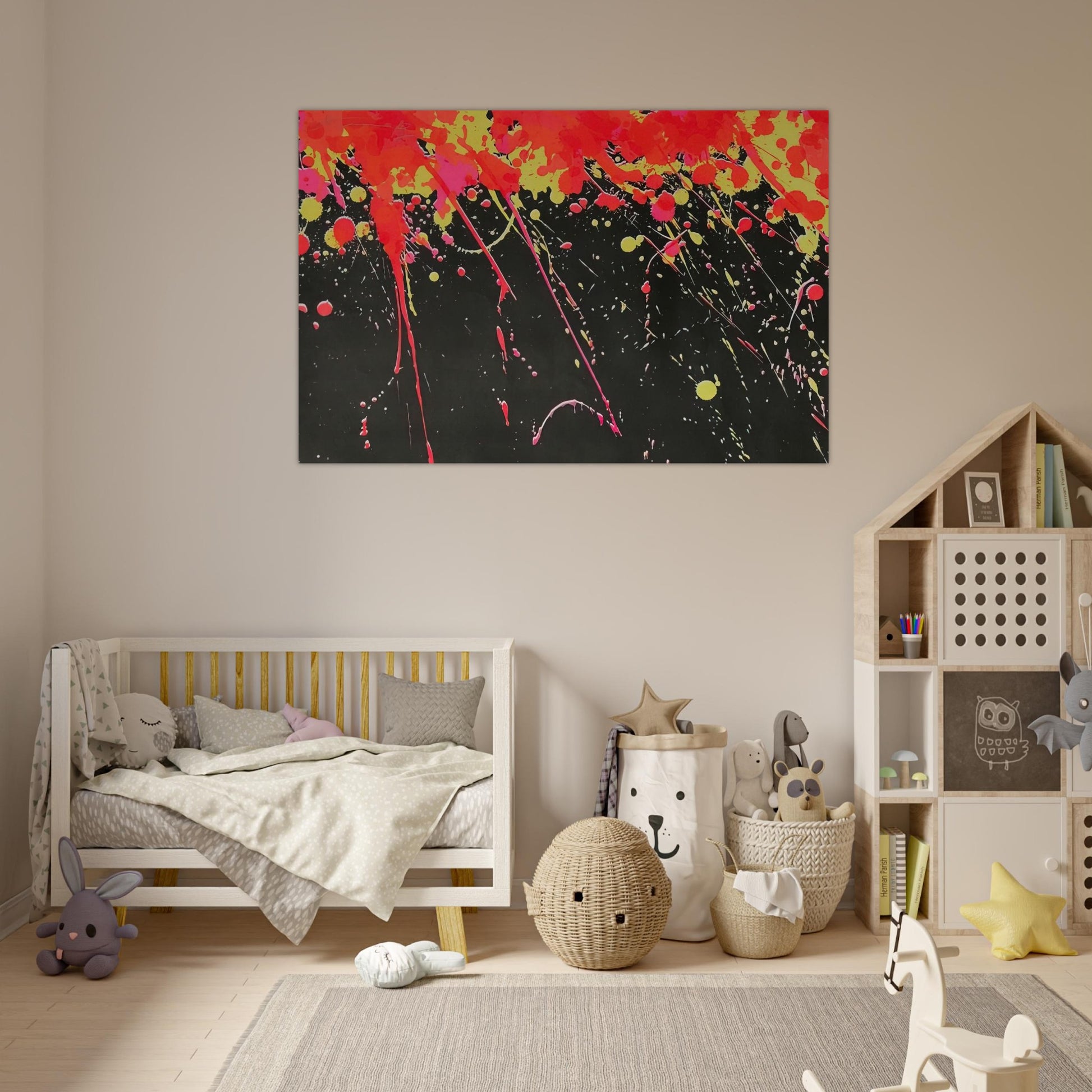 Fireworks - 1973 - Walasse Ting Art Prints - 100x150 cm / 40x60″ inches | Walasse Ting Poster | Walasse Ting Prints