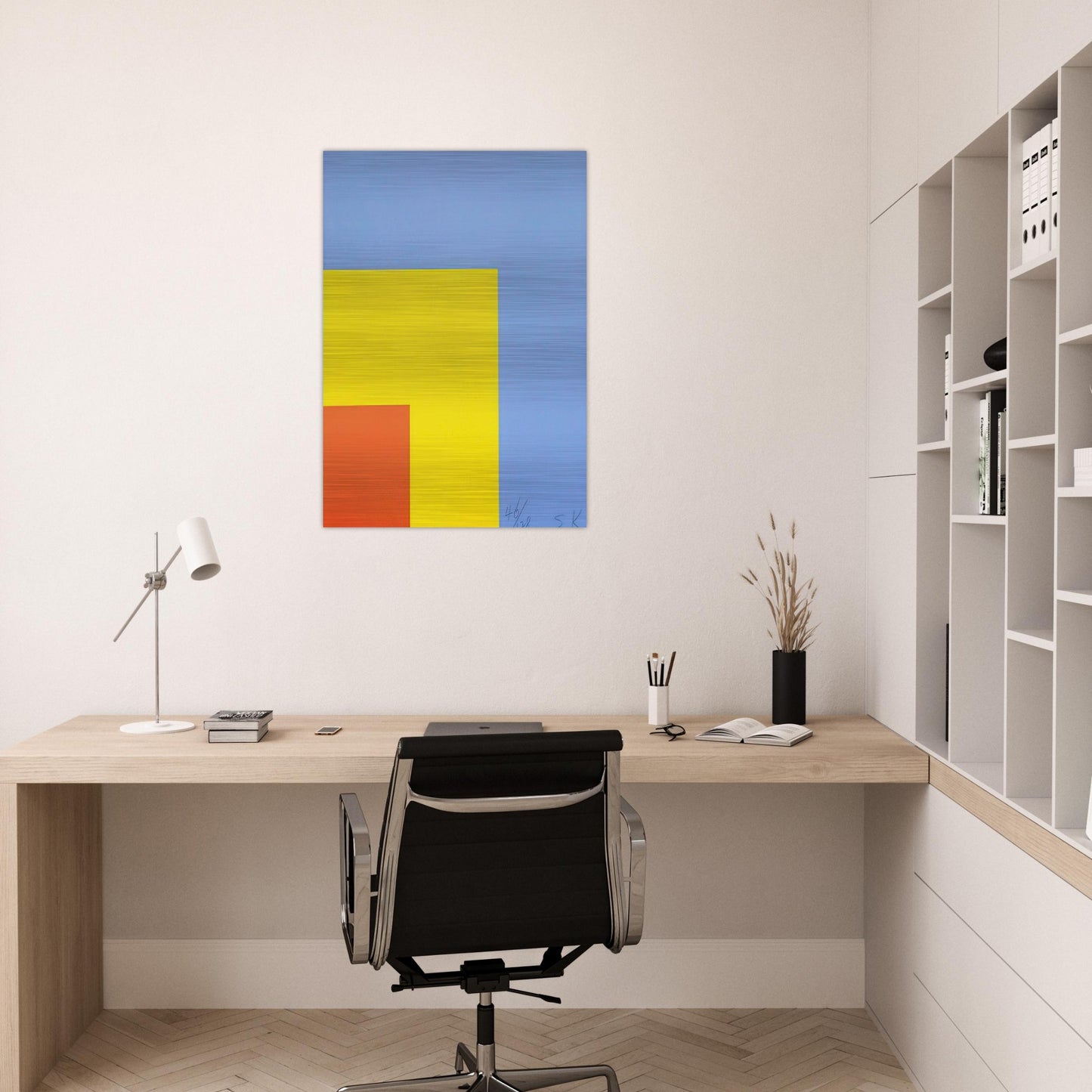 Red Yellow Blue - Ellsworth Kelly Brushed Aluminum Print - 70x100 cm / 28x40 inches | Ellsworth Kelly Aluminum Print | Ellsworth Kelly Prints