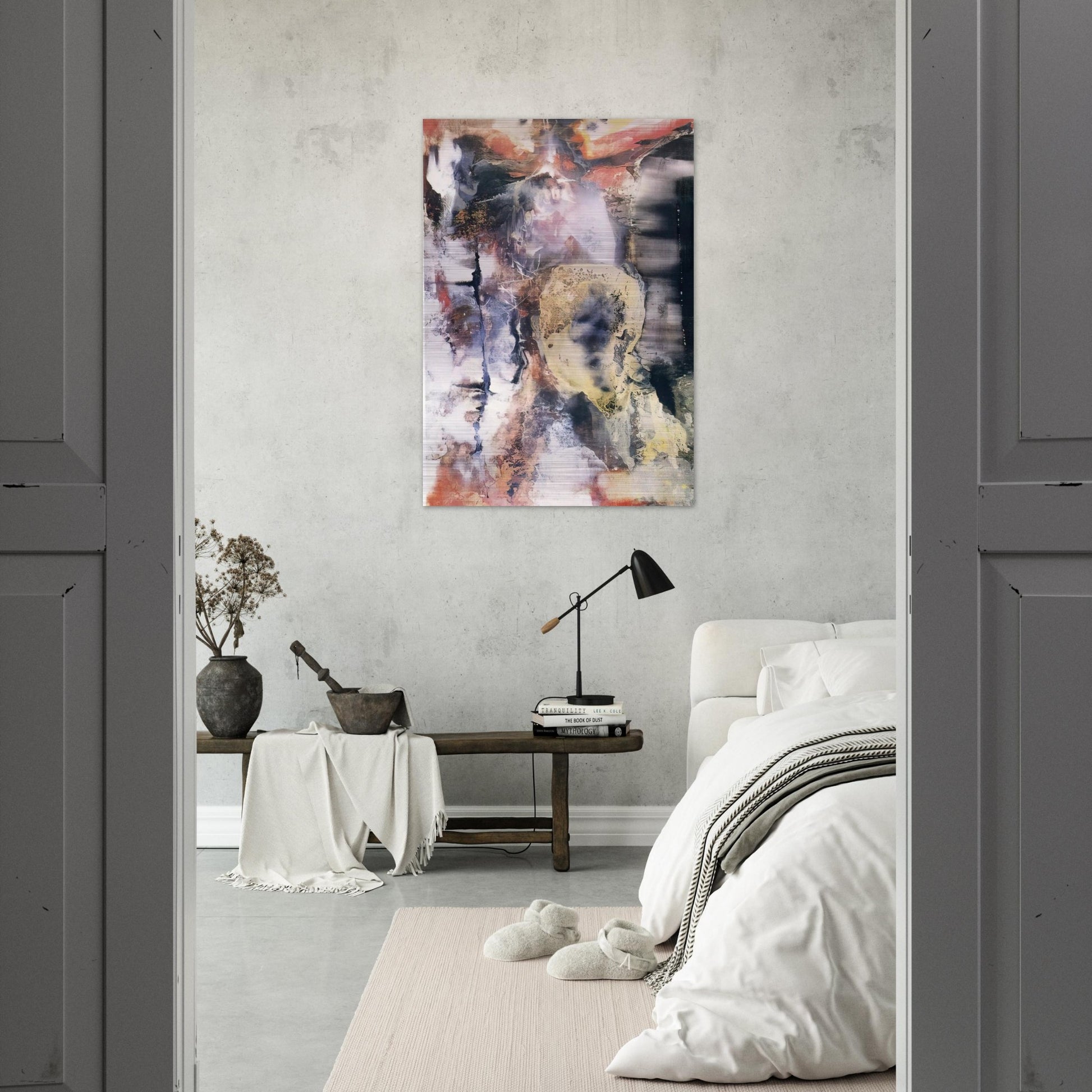 The Archer - 1955 - Paul Jenkins Brushed Aluminum Print - 70x100 cm / 28x40 inches | Paul Jenkins Aluminum Print | Paul Jenkins Prints