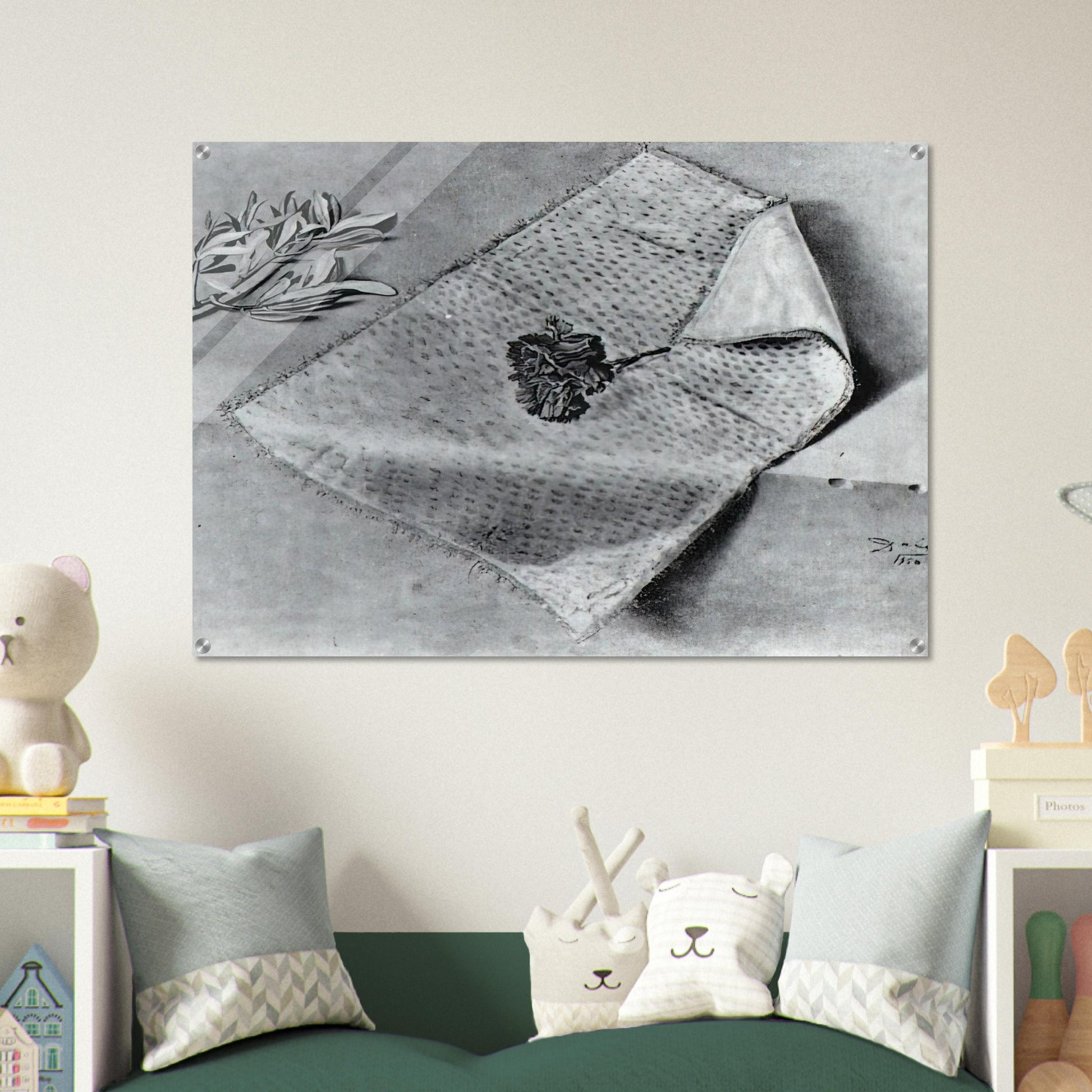 CARNATION AND CLOTH OF GOLD - Salvador Dali Acrylic Print - 70x100 cm / 28x40″ inches